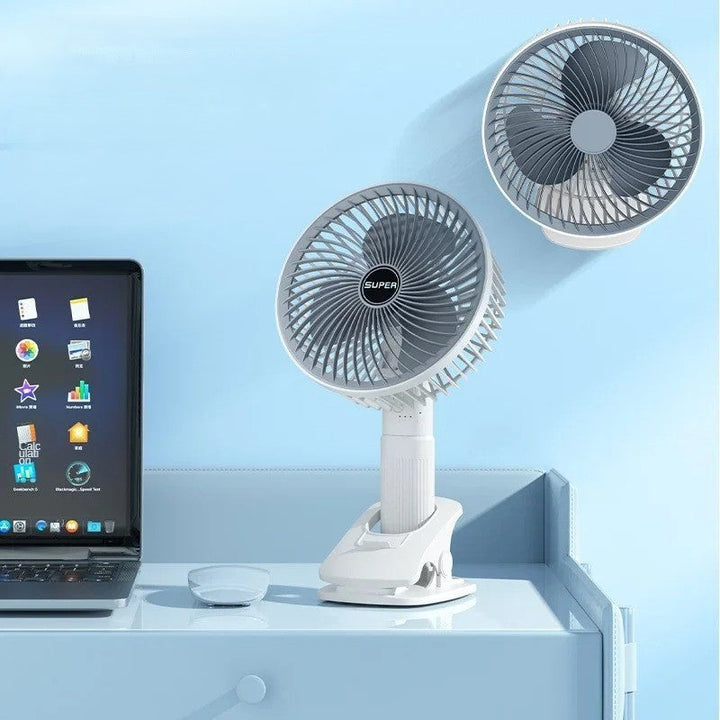 Lisslune | Clip-on Portable Compact USB Rechargeable Cooling Fan