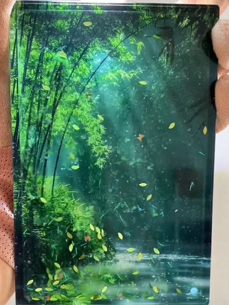 Lisslune | Dynamic Early Morning Bamboo Forest Acrylic Decors