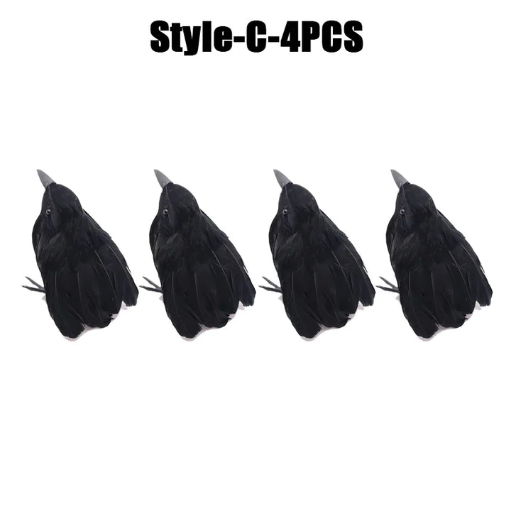 Rynx | Halloween Decoration Simulation Black Crow Raven Bird Repellent Pest Control Pigeon Repellent Garden Decoration Outdoor