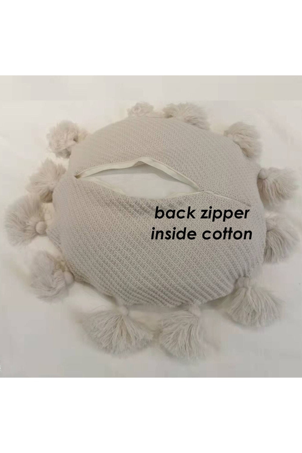 Lisslune | Tassel round seat cushion