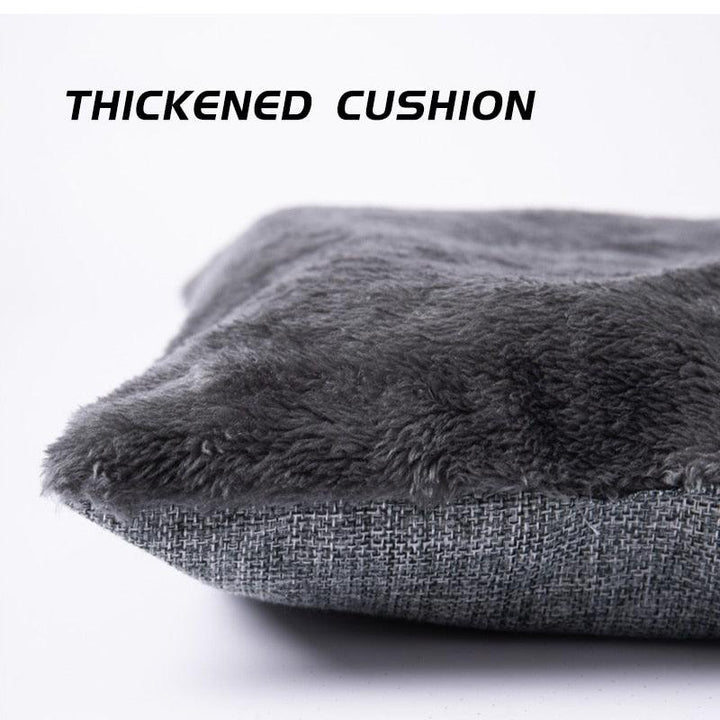 Lisslune | Snuggly Plush Gray Cave Bed for Small Dogs and Cats
