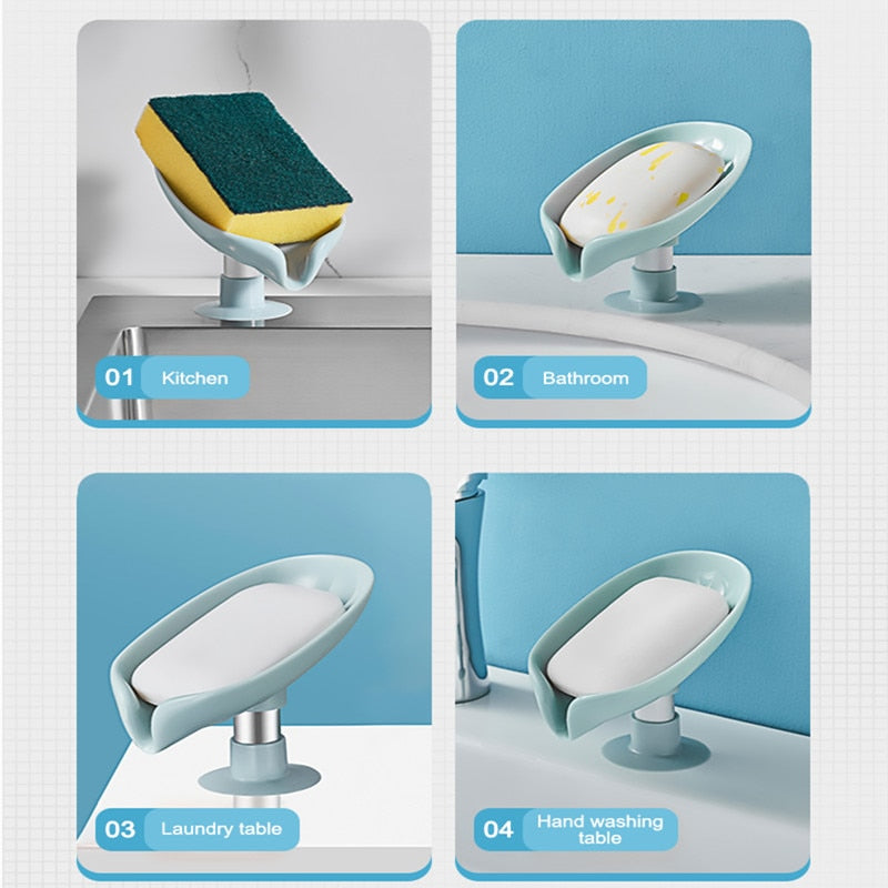 Lisslune | Self Adhesive Pastel Soap Holder Drainer