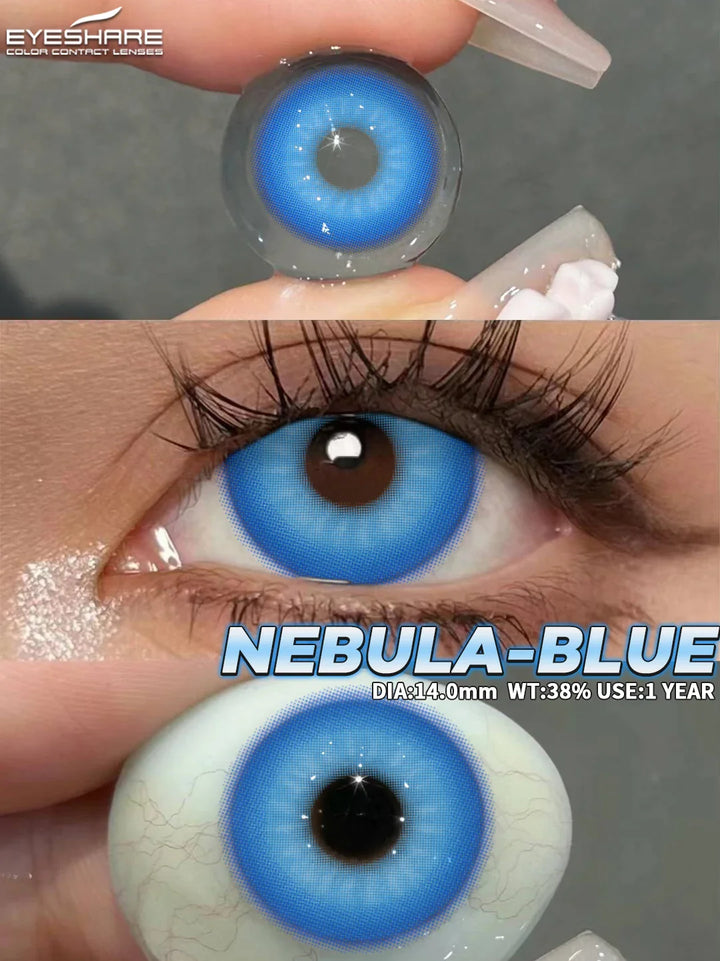 Rynx | 1 Pair Colored Contact Lenses Purple Eye Lenses Yearly Cosplay Red Lenses Cosmetic Contact Halloween Gentle Makeup Pupils