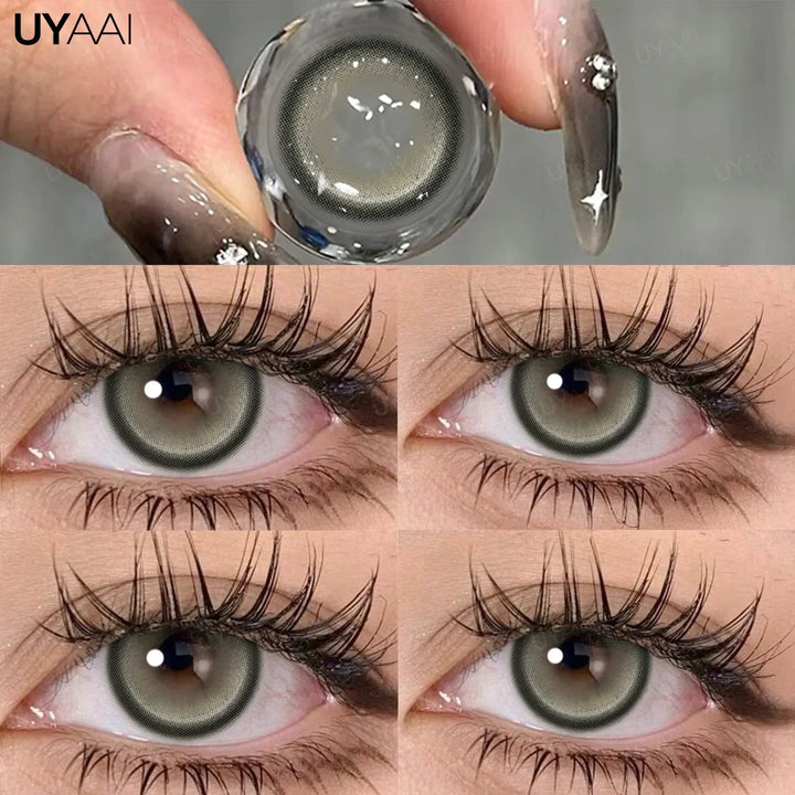 Rynx | Green contact lenses for eyes Cosmetic gray eye lenses y2k Korean style beauty eye color blue lenses