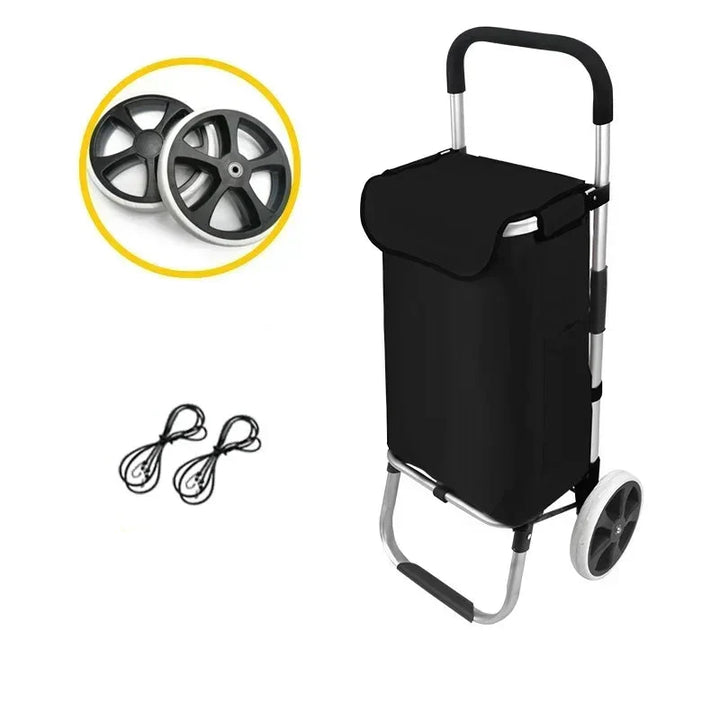 Lisslune | Large Capacity & Waterproof Folding Shopping Cart – Movaro