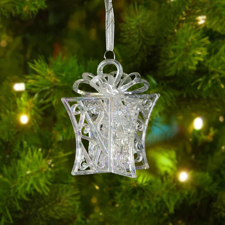 Rynx Christmas Tree Transparent Snowflake Hanging Ornaments Acrylic Pendants 2024 Christmas Decoration for Home Navidad Gifts New Year