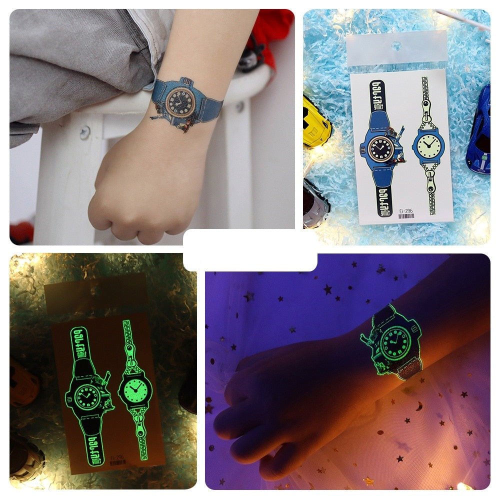 Lisslune | Luminous, washable watch tattoo stickers