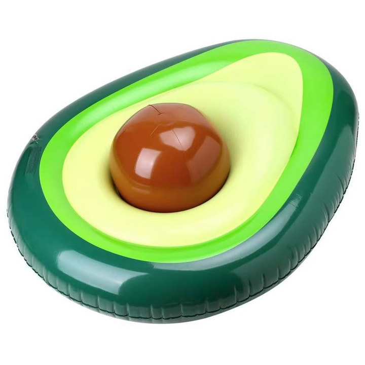 Lisslune | Inflatable Avocado Pool Float with Detachable Ball Toy