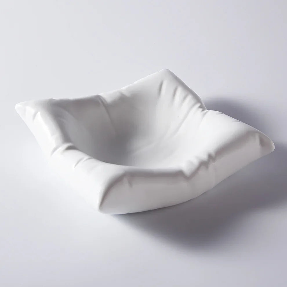 Lisslune | Ceramic Artistic Pillow Shape Food Plate