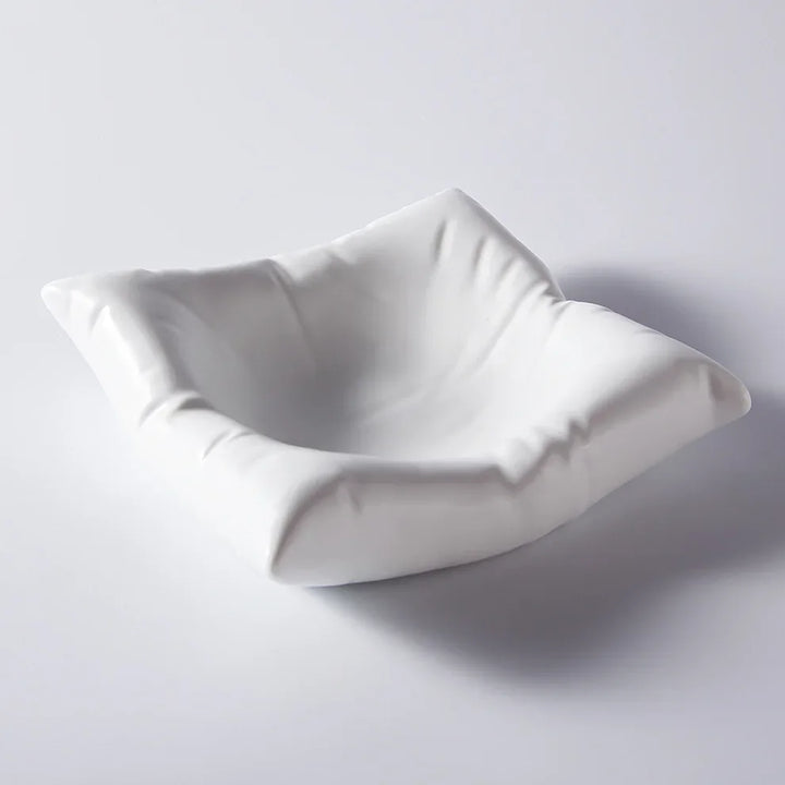 Lisslune | Ceramic Artistic Pillow Shape Food Plate