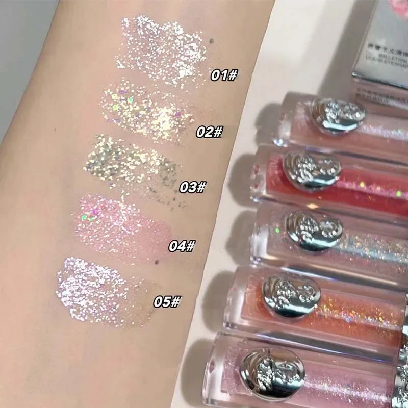 Rynx | New liquid eyeshadow long-lasting glitter for the eyes monochrome pearly fine sparkling sequins eyeshadow highlighter fast-drying