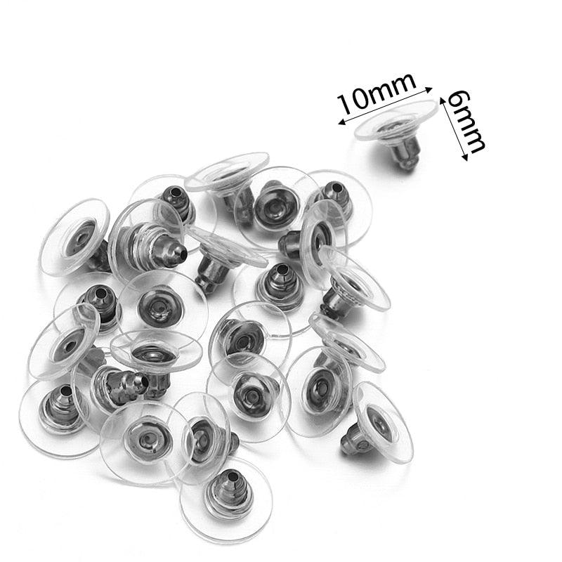 Lisslune | 500 Rubber Earring Back Stoppers: Essential Materials for Comfortable and Secure Jewelry Creations