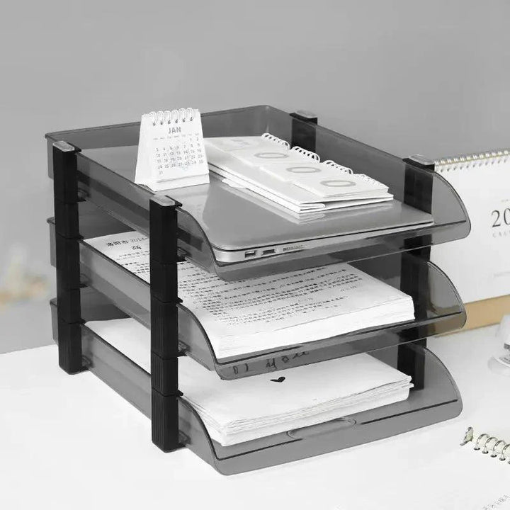 Lisslune | Multilayer A4 File Organizer and Bookshelf - Essential Office Storage Solution