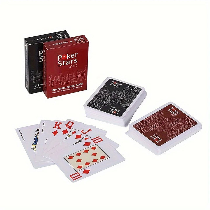 Rynx | Texas Plastic Cards Poker Mat Poker Game Party Props, suitable for outdoor entertainment, parties, family gatherings