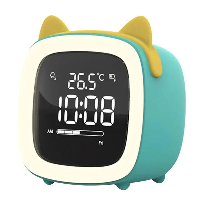 Lisslune | Cartoon Bunny LED Alarm Clock with Night Light – Rechargeable, Cute Digital Display for Kids & Bedrooms