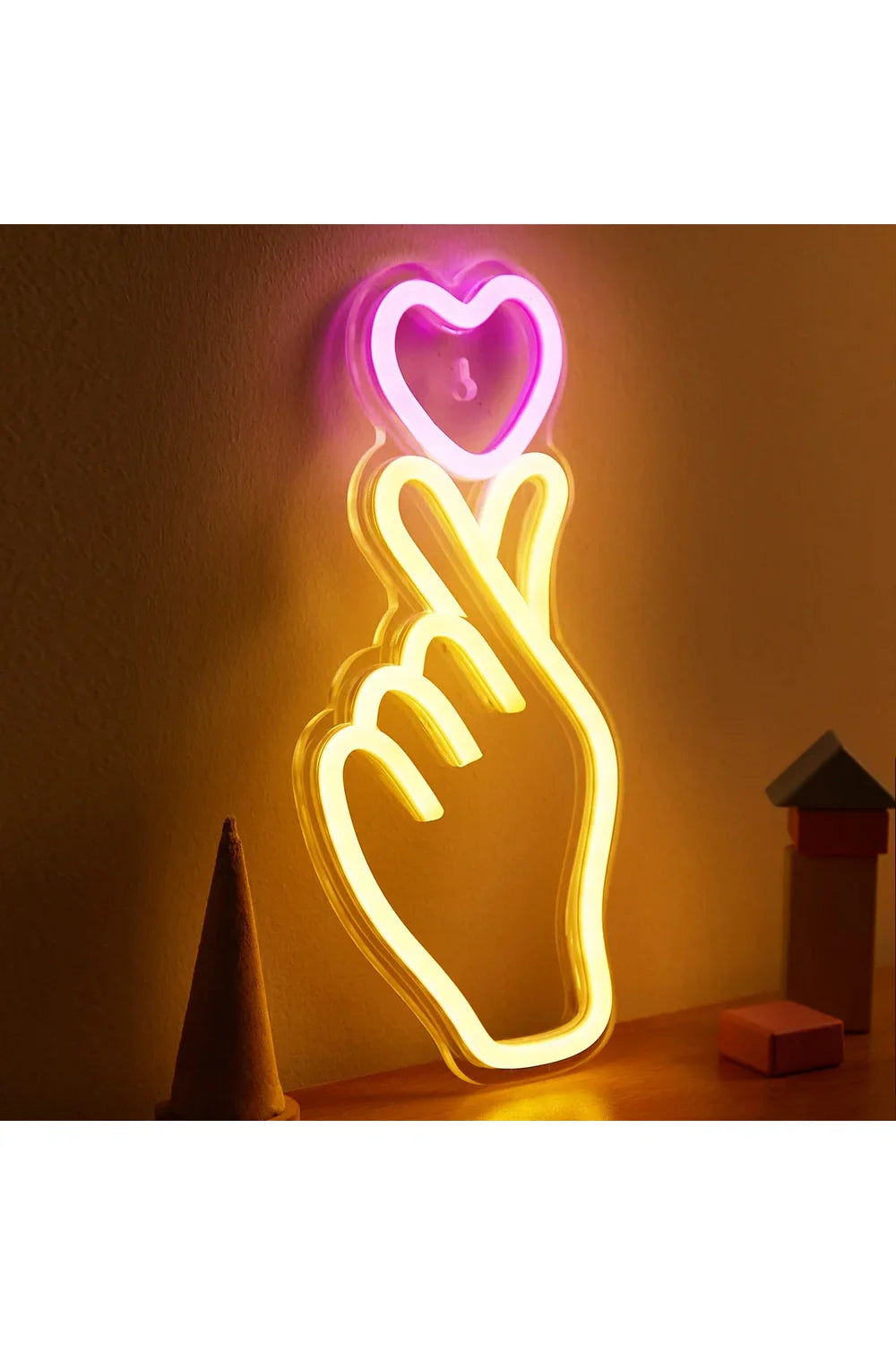 Lisslune | Hand Heart LED Neon