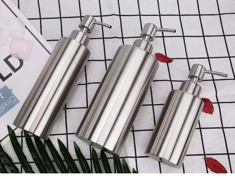 Lisslune | Elegant Stainless Steel Hand Pump Soap Dispenser 250ml/350ml/550ml