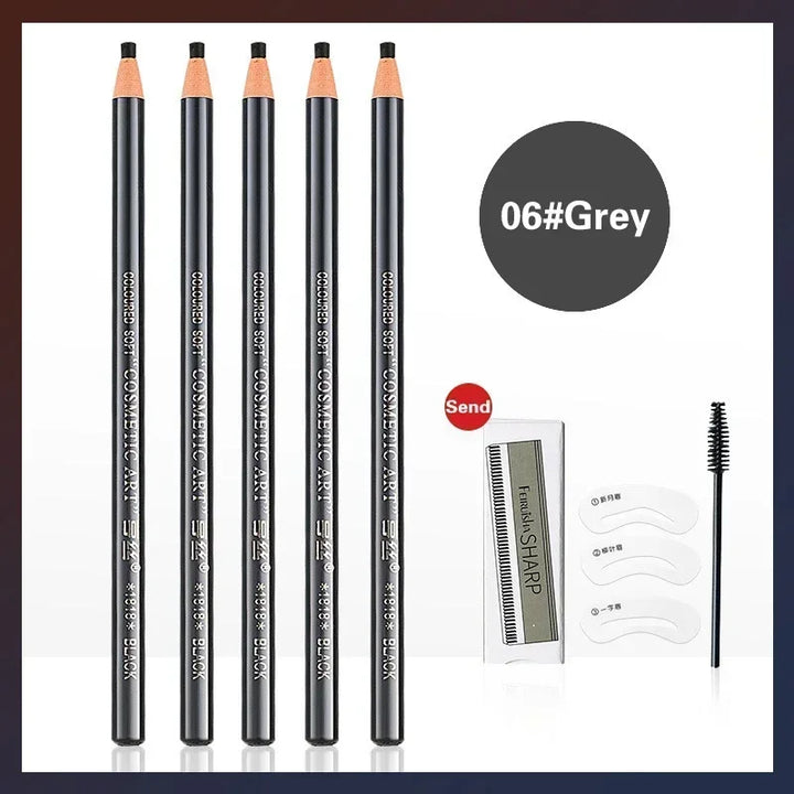 Rynx | 5pcs Professional Microblading Pen Permanent Eyebrow Pencil Tattoo Waterproof Art Tint Makeup Eyebrow Pencil Enhancer Cosmetics