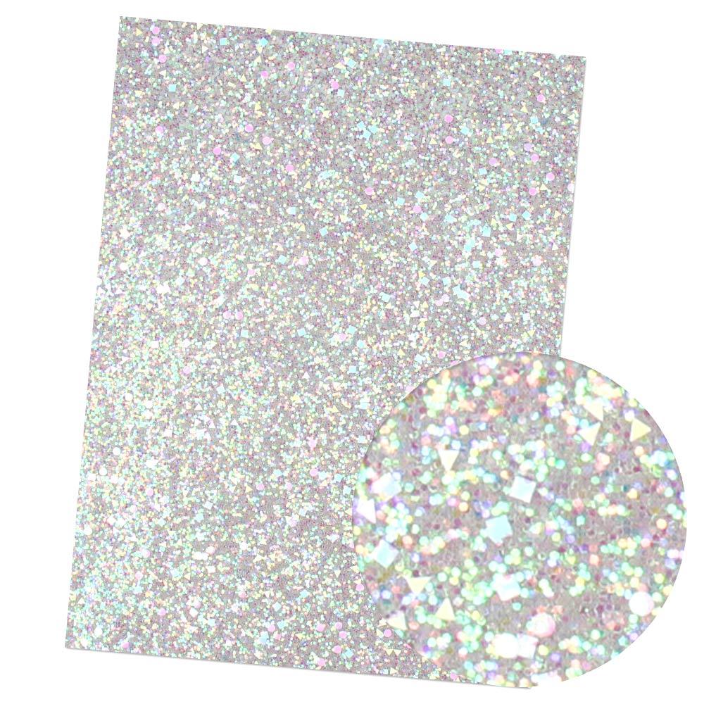 Lisslune | Iridescent Rainbow Glitter Vinyl Craft Roll - Creative Gloss Set