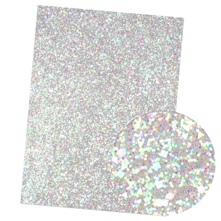 Lisslune | Iridescent Rainbow Glitter Vinyl Craft Roll - Creative Gloss Set