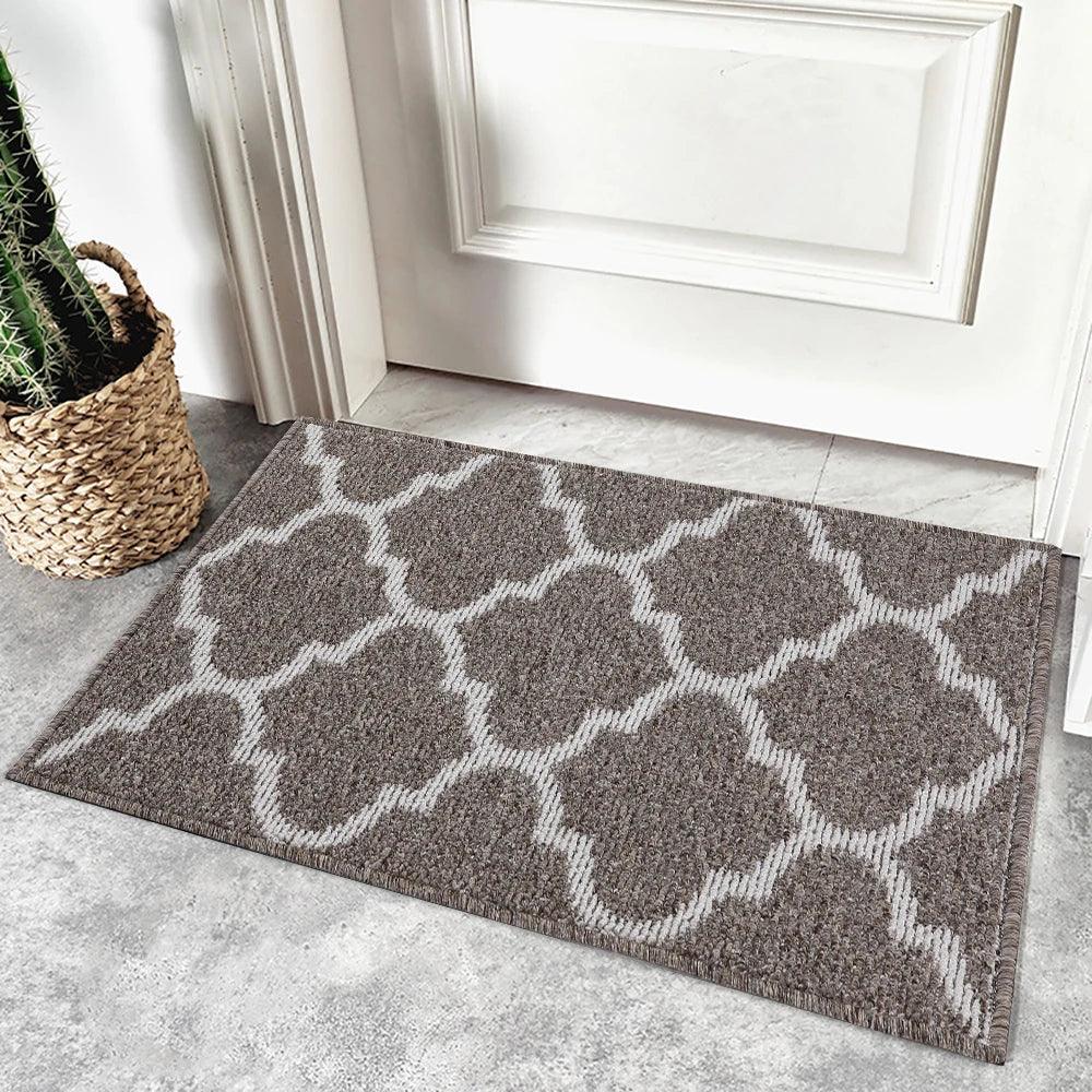 Lisslune | Luxurious non-slip microfiber welcome mat: Chic moisture-absorbing rug for entrances