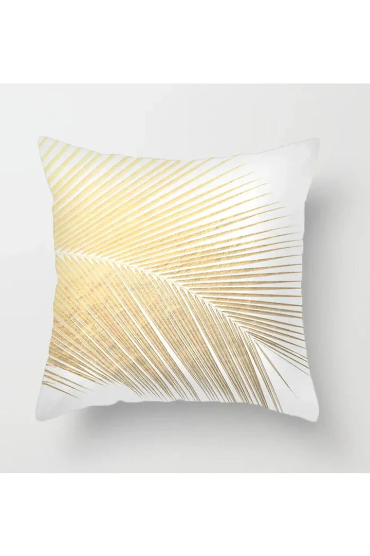Lisslune | Yellow leaf polyester pillowcase