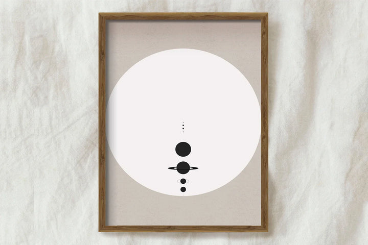 Lisslune | System Minimalistic Canvas Print