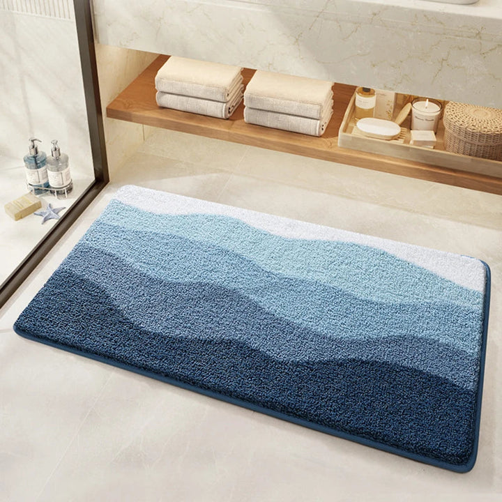 Rynx | Tufting Ocean Bathroom Mat Soft Picturesque Beach Bath Mat Bedroom Rug Living Room Rug Bedroom Floor Cushion Aesthetic Home Decor