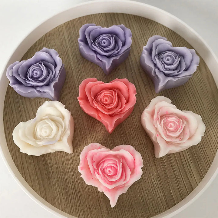 Rynx | Tulip Peony Flower Silicone Mold Mother’s Day DIY Gift Scented Candle Flower Mold Rose Flower Jasmine Handmade Soap Mold