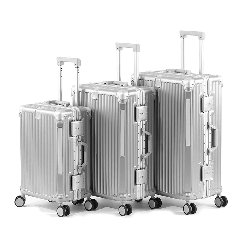 Lisslune | Tallinn Hard Shell Suitcase with Aluminium Frame – Lightweight, Durable & TSA Approved Luggage