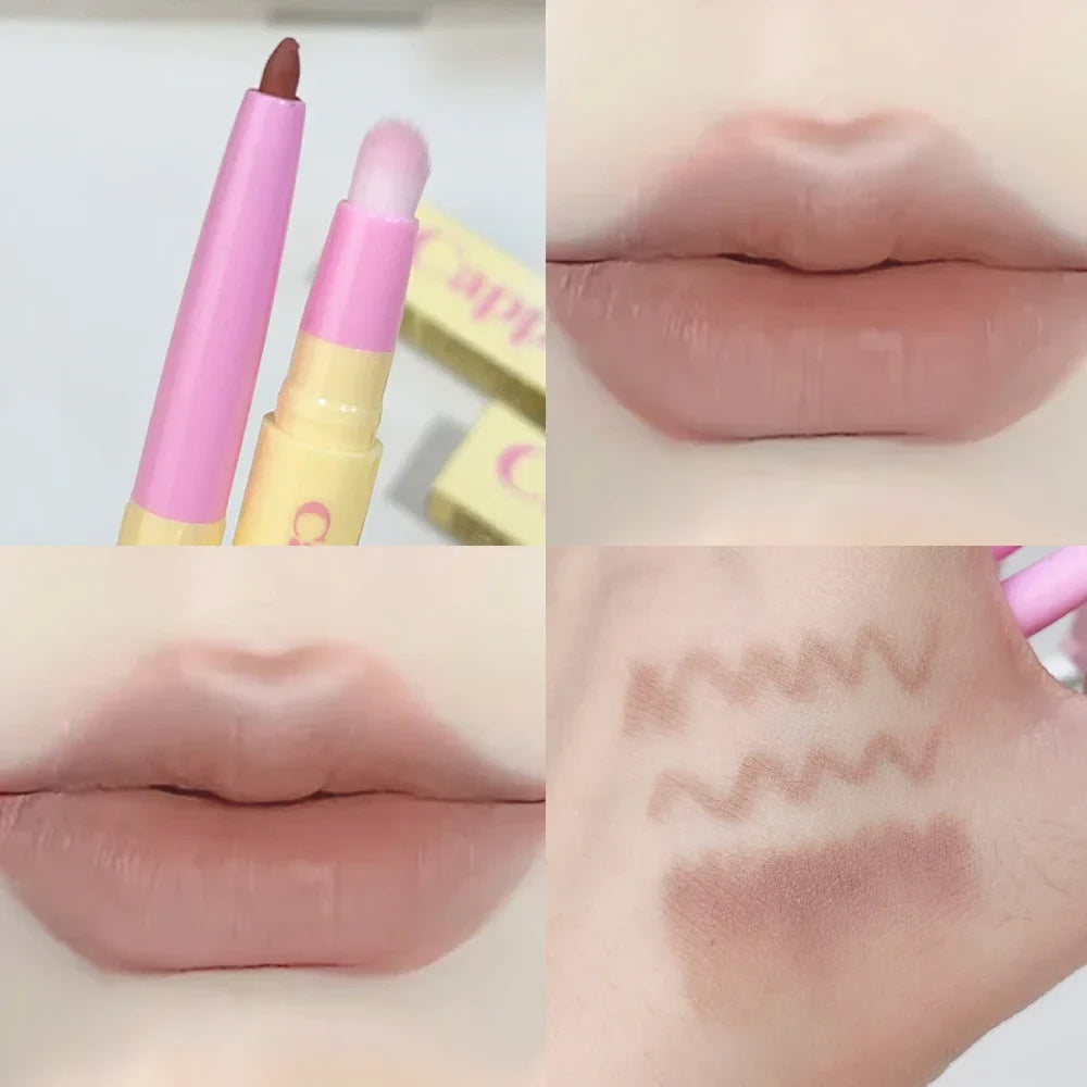Rynx | Smooth Matte Lipstick Stick Long-Lasting Non-Fading Waterproof Non-Sticky Cup Contouring Lip Contouring Nude Lipstick Makeup