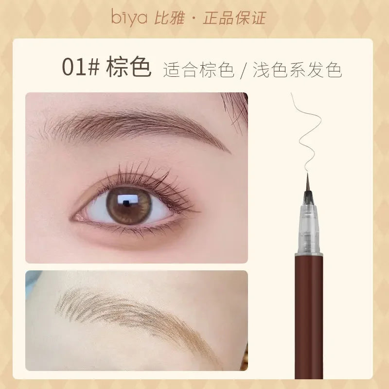 Rynx | Waterproof Liquid Eyebrow Pencil Makeup for Women Easy to Color Eyebrow Pencil 0.01MM Ultra Thin Tip Eye Makeup Cosmetics