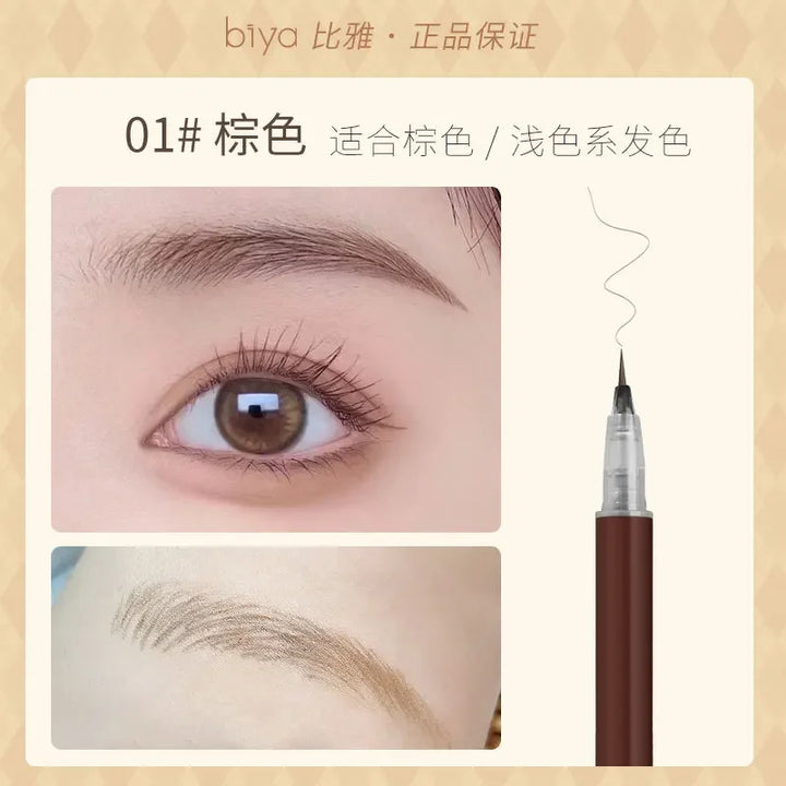 Rynx | Waterproof Liquid Eyebrow Pencil Makeup for Women Easy to Color Eyebrow Pencil 0.01MM Ultra Thin Tip Eye Makeup Cosmetics