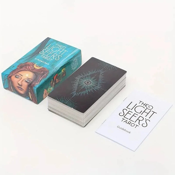 Rynx | 1 Box The Light Seer Tarot Cards, 78-Card Full Color Tarot Set for Tarot Readings, Fortune Telling, Divination Board Game Cards
