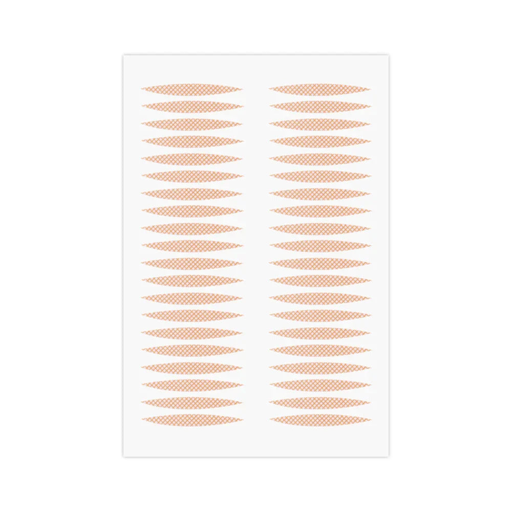 Rynx | Invisible Double Eyelid Patch Mesh Olive-shaped Eyelid Strips Self-adhesive Waterproof Sweat-resistant Natural Eyelifting Tape Makeup