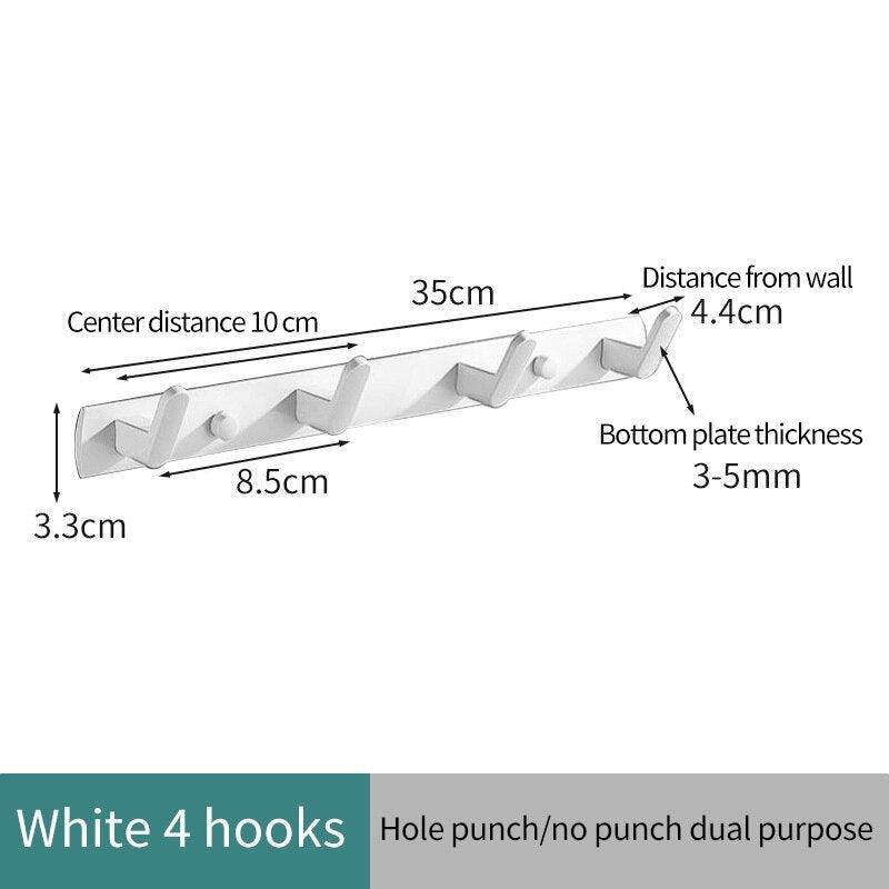 Lisslune | Over-Door Aluminum Hook Organizer: Stylish Storage Solution for Kitchen and Bathroom