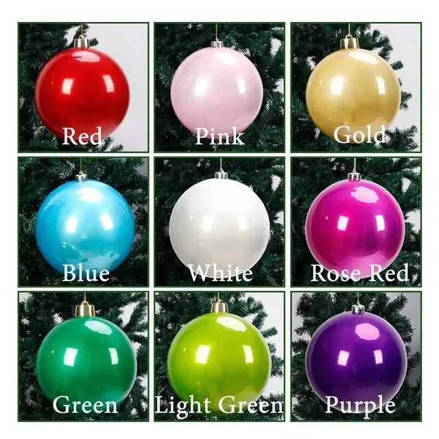 Rynx | 1pcs 120mm-250mm Pearl shiny Christmas tree ball decoration hanging for home bar party birthday wedding Xmas decoration
