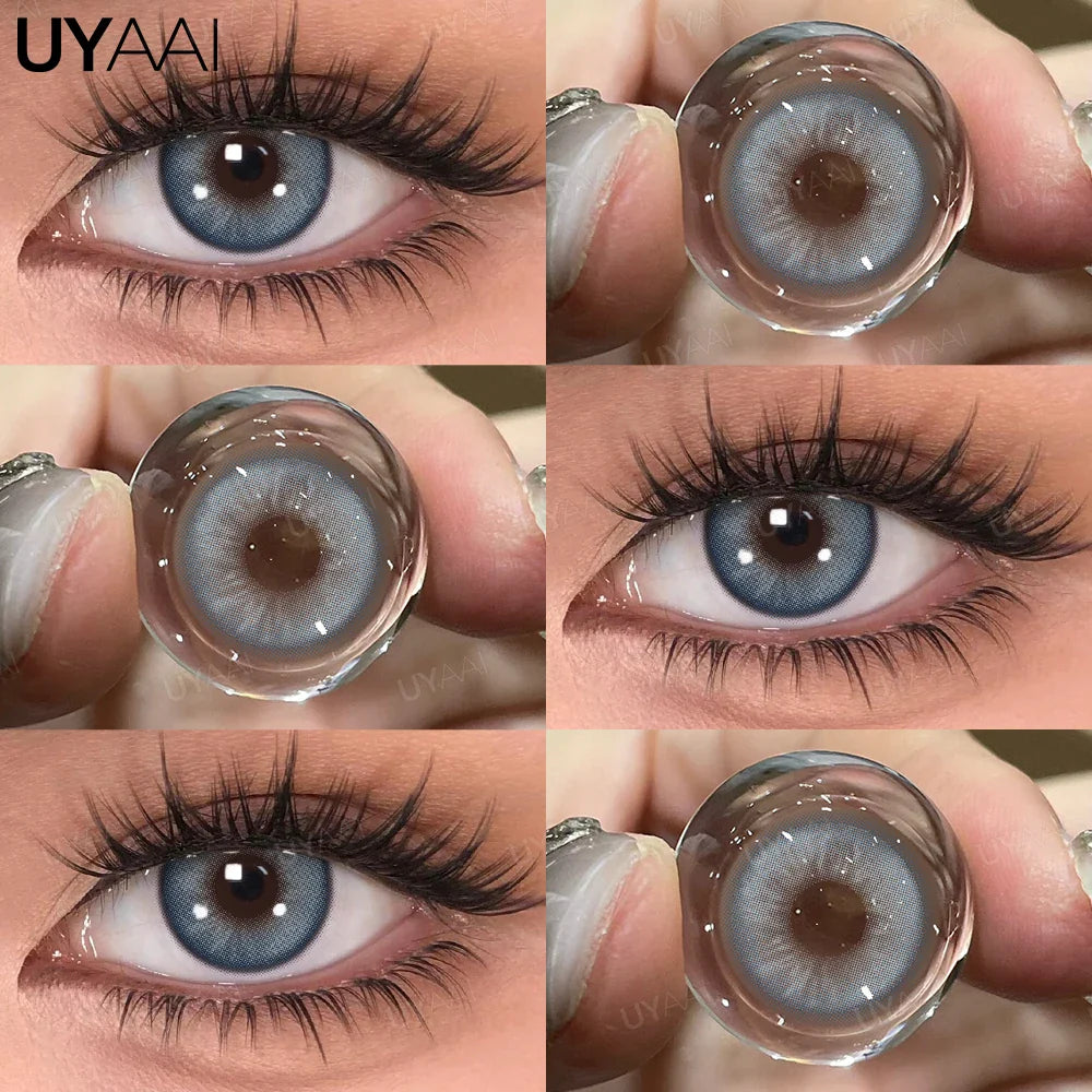 Rynx | 1 Pair Colored Pupils for Eyes Green Eye Color Lenses Brown Natural Looking Eye Lenses High-Quality Gray Lenses Soft Pupils