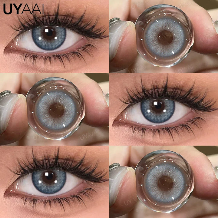 Rynx | 1 Pair Colored Pupils for Eyes Green Eye Color Lenses Brown Natural Looking Eye Lenses High-Quality Gray Lenses Soft Pupils