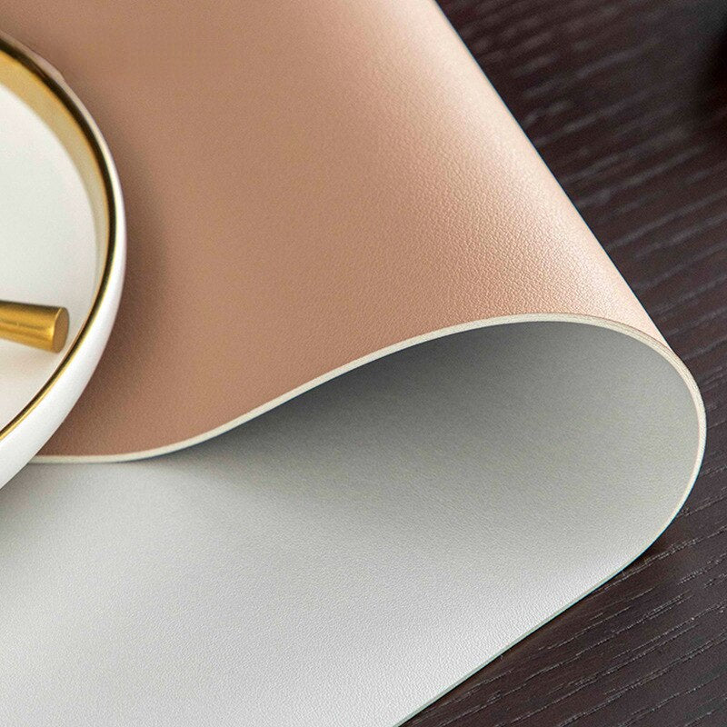 Lisslune | Nordic Minimalist Leather Waterproof Table Protector Mat