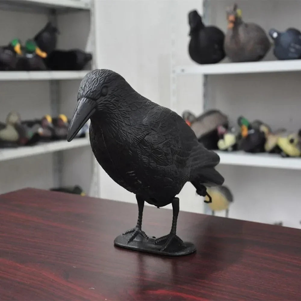 Rynx | Garden Decoration Outdoor Simulation Black Crow Raven Bird Deterrent Pest Control Pigeon Deterrent Garden Decoration Outdoor
