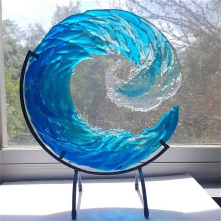 Lisslune | WaveFlow artistic glass art of the majestic sea