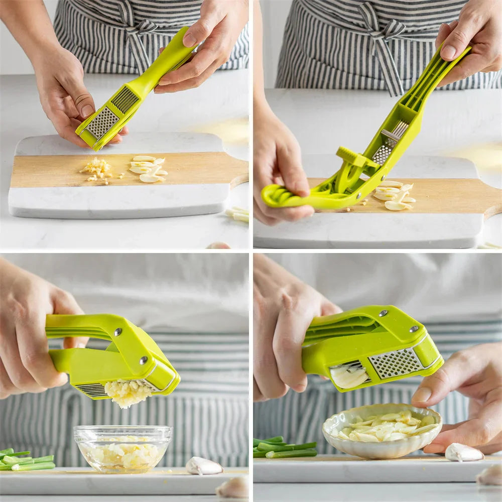 Lisslune | 2in1 Garlic Crusher Slicing Kitchen Gadget