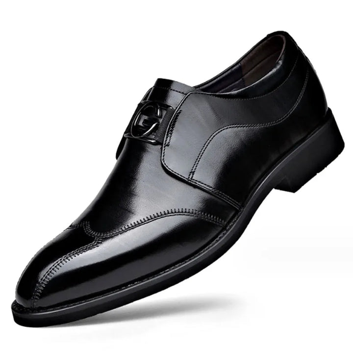 Lisslune | Men's Leather Shoes Stylish Men's Shoes Pointed Oxford Wedding Leather Men's Dress Shoes Gentleman Office Man Shoe