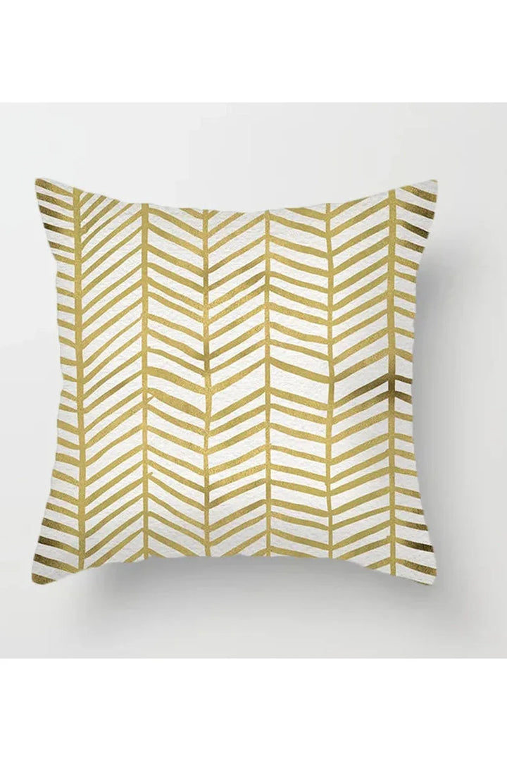 Lisslune | Yellow leaf polyester pillowcase