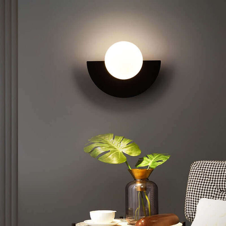 Lisslune | Half Moon Metal Wall Light. Available in 2 different sizes and various colors.