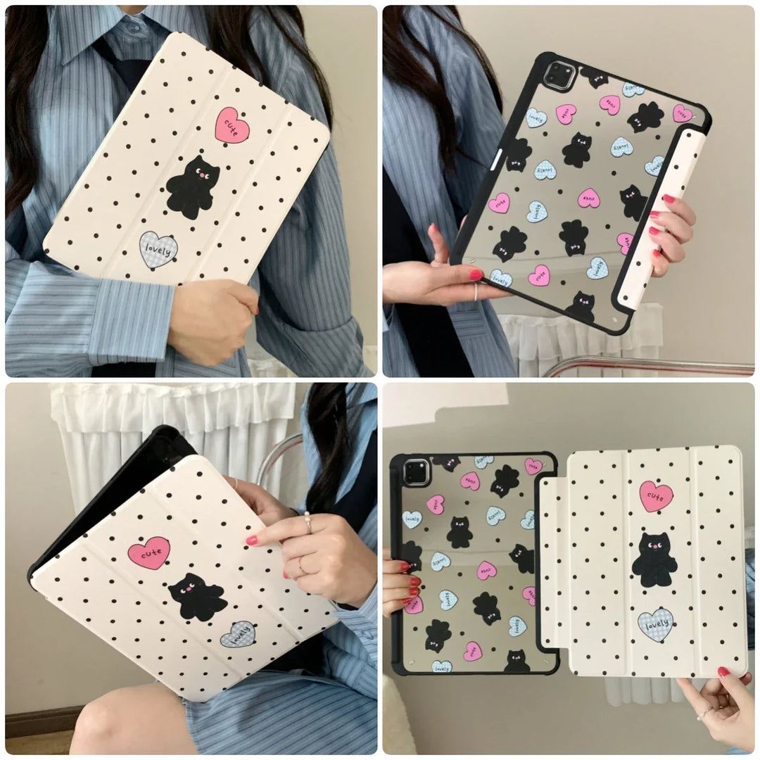 Lisslune | Für iPad 11 Zoll 2025 2024 Air Pro 11 12,9 13 M3 M4 Hülle 9,7 10,2 5. 6. 7. 8. 9. 10. Generation Cover Air 5 4 3 10,9 Hülle
