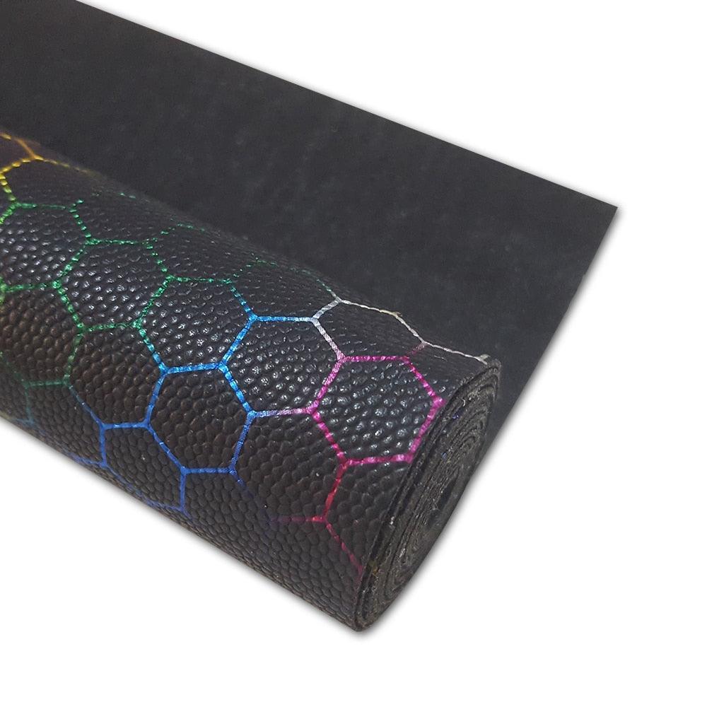 Lisslune | Sparkling Black Synthetic Leather Craft Roll: Unleash Your Artistic Potential