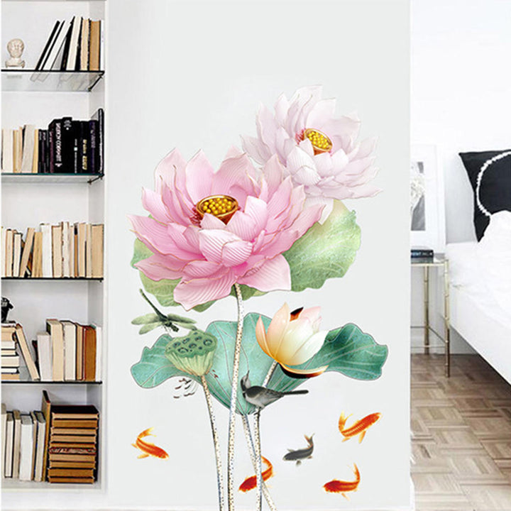 Lisslune | Modern Blossom Lotus Self-Adhesive Wall Sticker
