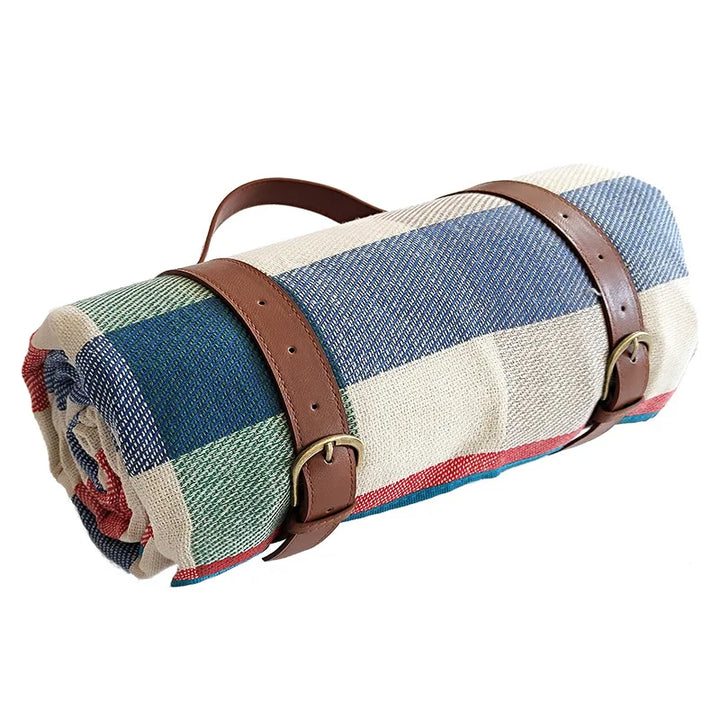 Lisslune | NovaPlaid | Waterproof Foldable Picnic Blanket with Carry Strap